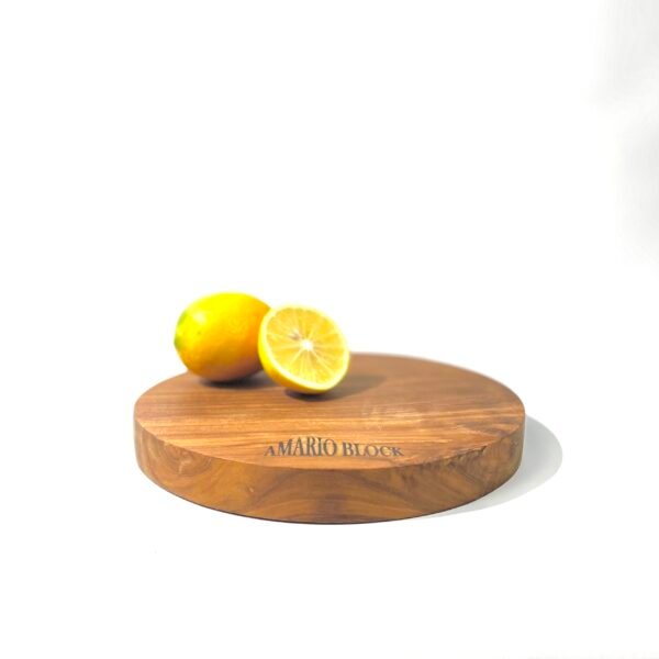 Teak Round Cutting Board 3cm Thick (S-Board Series) | Jati Cutting Board - Image 2
