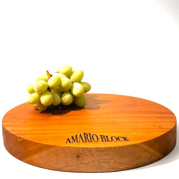 Mahogany Round Cutting Board 3cm Thick (S-Board Series) | Mahoni Cutting Board - Image 2