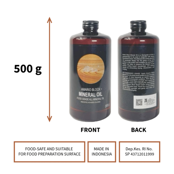 500g Amario Block Mineral Oil For Cutting Boards - Image 6